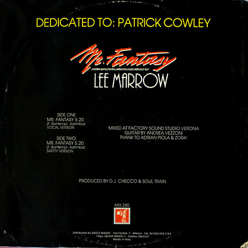Lee Marrow - Mr. Fantasy | Discomagic Records (MIX 280) - 2