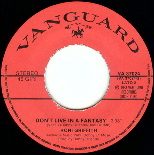 Roni Griffith - Breaking My Heart / Don't Live In A Fantasy | Vanguard (VA 37024) - 4