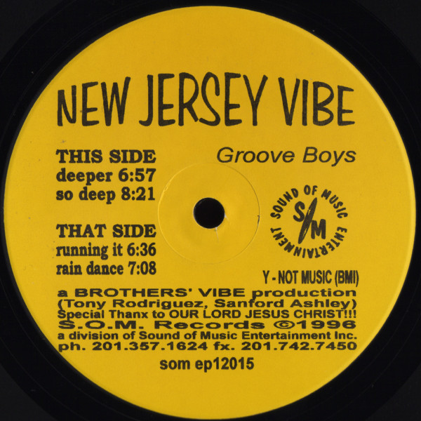 Groove Boys - New Jersey Vibe | S.O.M. Records (som ep12015)