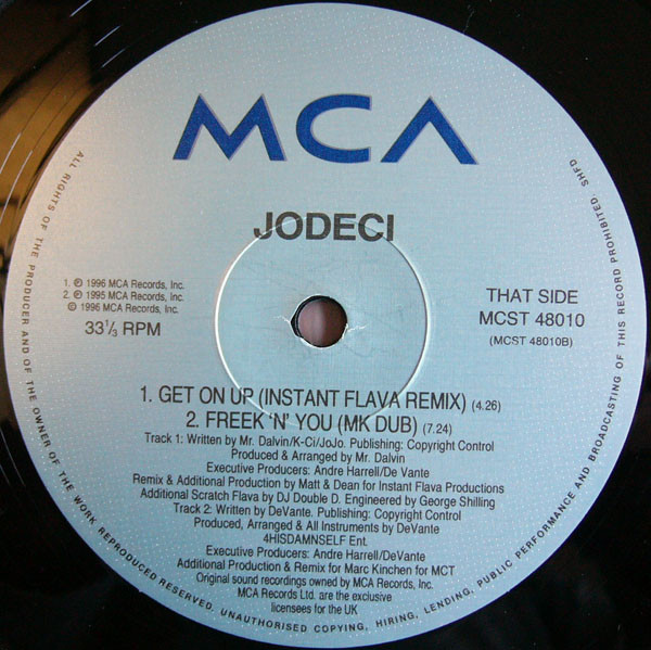 Jodeci - Get On Up | MCA Records (MCST 48010) - 4