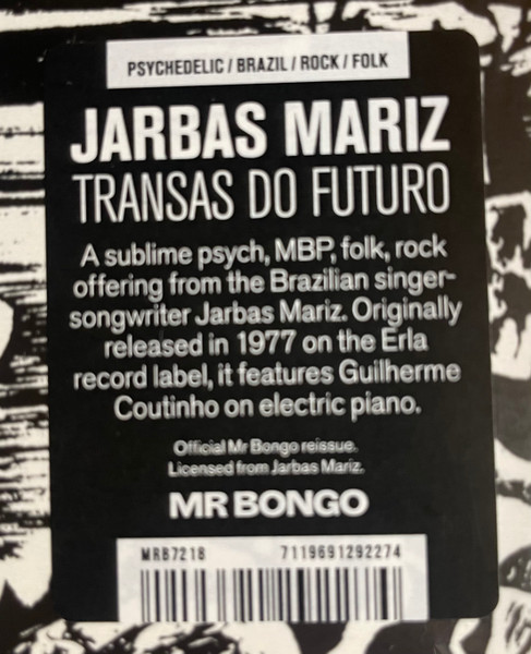 Jarbas Mariz - Transas Do Futuro | Mr Bongo (MRB7218) - 2 Jarbas Mariz - Transas Do Futuro | Mr Bongo (MRB7218) - 2