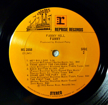 Fanny - Fanny Hill | Reprise Records (MS 2058) - 4 Fanny - Fanny Hill | Reprise Records (MS 2058) - 4