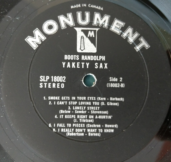 Boots Randolph - Boots Randolph's Yakety Sax! | Monument (SLP-18002) - 2 Boots Randolph - Boots Randolph's Yakety Sax! | Monument (SLP-18002) - 2