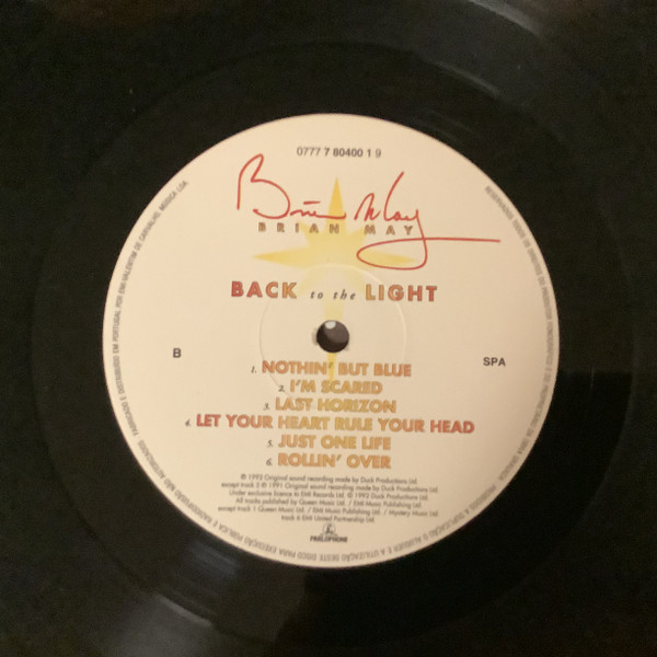 Brian May - Back To The Light | Parlophone (0777 7 80400 1 9) - 4