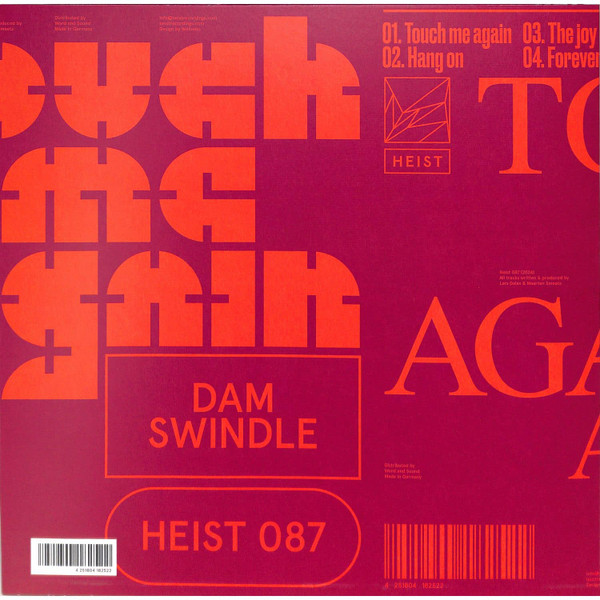 Dam Swindle - Touch Me Again | Heist (HEIST 087) - 2