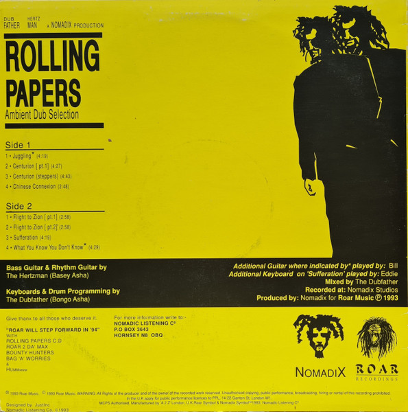 Nomadix - Rolling Papers E.P | Roar Recordings (NDXEP001) - 2