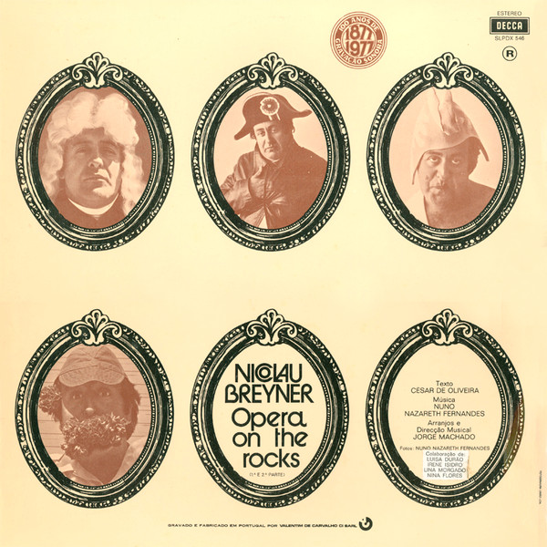 Nicolau Breyner - Opera On The Rocks | Decca (SLPDX 546) - 2