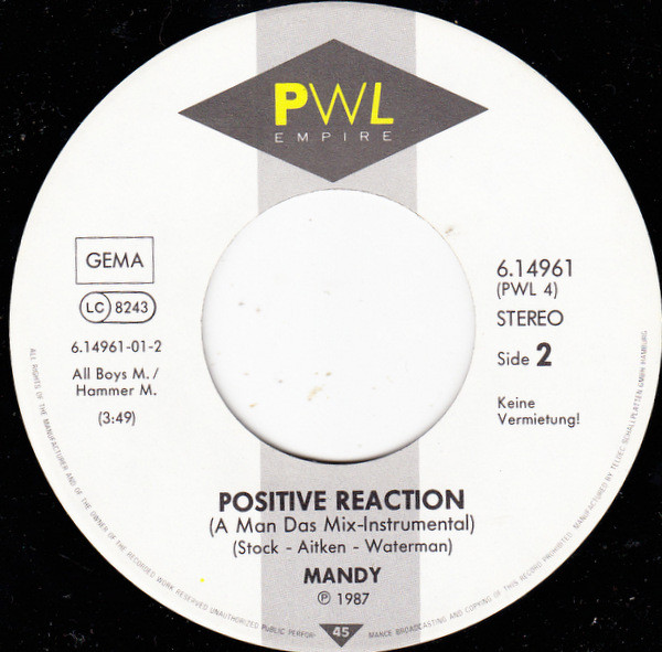 Mandy Smith - Positive Reaction | PWL Empire (6.14961) - 4