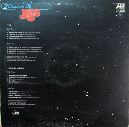 Yes - 2 Originals Of Yes | Atlantic (ATL 60 060) - 4 Yes - 2 Originals Of Yes | Atlantic (ATL 60 060) - 4