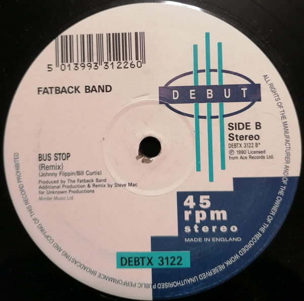 The Fatback Band - Yum Yum (Gimme Some) (Remix) | Debut (DEBTX 3122) - 2