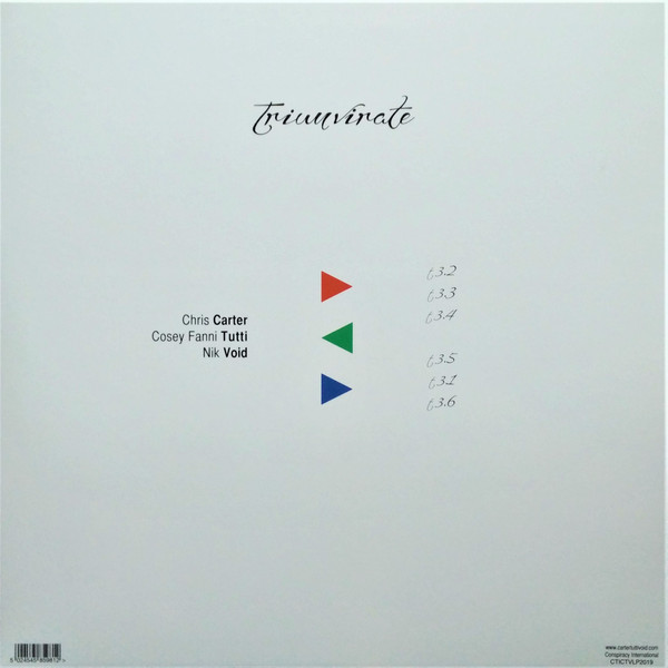 Carter Tutti Void - Triumvirate | Conspiracy International (CTICTVLP2019) - 2
