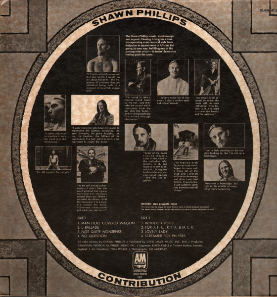 Shawn Phillips - Contribution | A&M Records (SLAM 47005) - 2 Shawn Phillips - Contribution | A&M Records (SLAM 47005) - 2