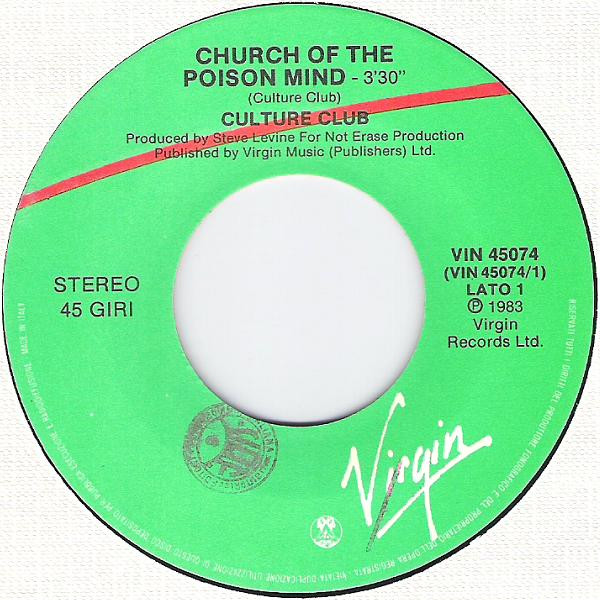 Culture Club - Church Of The Poison Mind | Virgin (VIN 45074) - 3