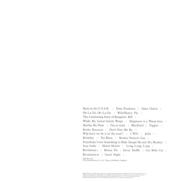 The Beatles - The Beatles | Apple Records (094638246619) - 4 The Beatles - The Beatles | Apple Records (094638246619) - 4