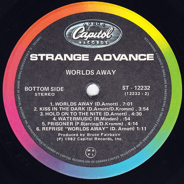 Strange Advance - Worlds Away | Capitol Records (ST 12232) - 4