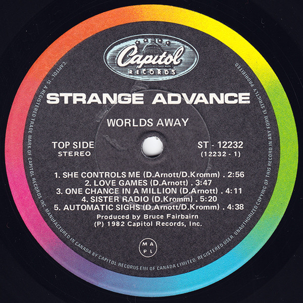 Strange Advance - Worlds Away | Capitol Records (ST 12232) - 3