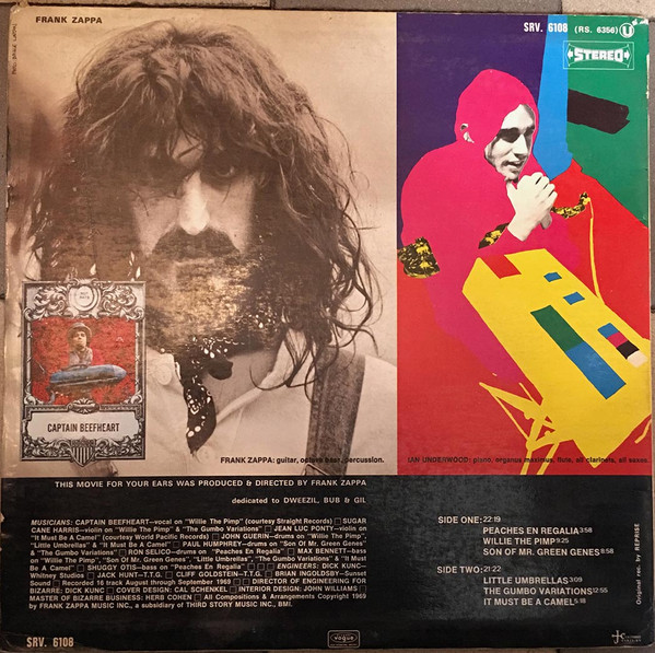 Frank Zappa - Hot Rats | Reprise Records (SRV. 6108) - 2