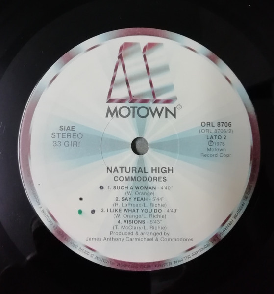 Commodores - Natural High | Motown (ORL 8706) - 4 Commodores - Natural High | Motown (ORL 8706) - 4