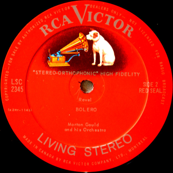 Morton Gould And His Orchestra And Morton Gould And His Symphonic Band , Pyotr Ilyich Tchaikovsky / Maurice Ravel - 1812 Overture Stereo Spectacular | RCA Victor Red Seal (LSC-2345) - 4 Morton Gould And His Orchestra And Morton Gould And His Symphonic Band , Pyotr Ilyich Tchaikovsky / Maurice Ravel - 1812 Overture Stereo Spectacular | RCA Victor Red Seal (LSC-2345) - 4