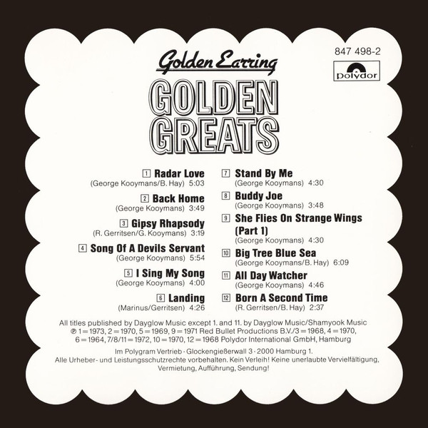 Golden Earring - Golden Greats | Polydor (847 498-2) - 4