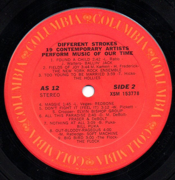 Various - Different Strokes (19 Contemporary Artists Perform Music Of Our Time) | Columbia (AS 12) - 4