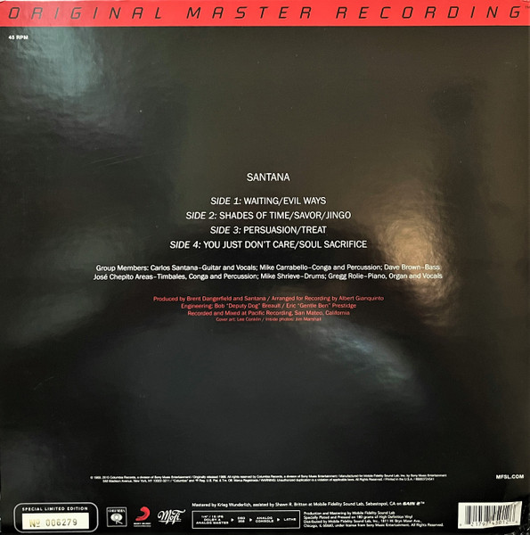 Santana - Santana | Mobile Fidelity Sound Lab (MFSL 2-45012) - 4