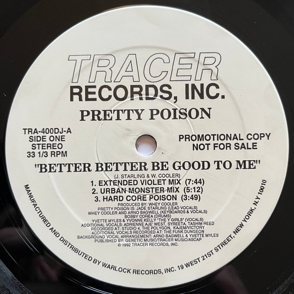 Pretty Poison - Better Better Be Good To Me | Tracer (TRA-400DJ)