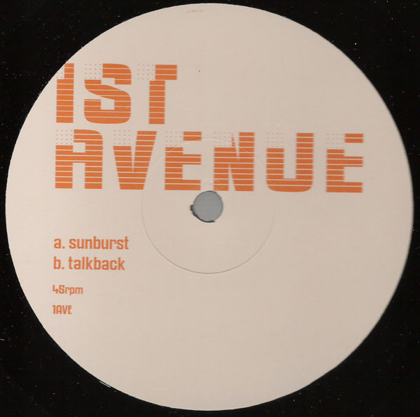 1st Avenue - Sunburst / Talkback | Not On Label (1AVE) - main