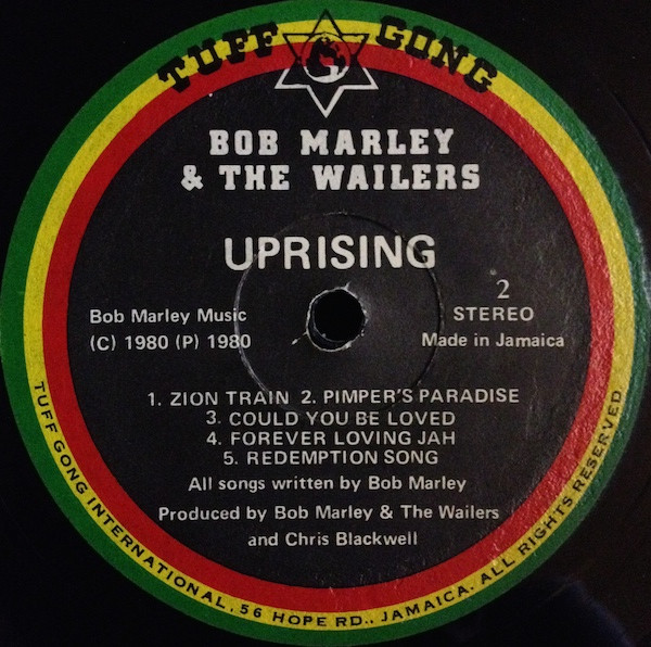 Bob Marley & The Wailers - Uprising | Tuff Gong (ILPS 9596) - 4 Bob Marley & The Wailers - Uprising | Tuff Gong (ILPS 9596) - 4