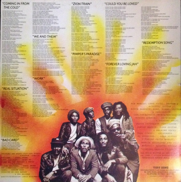 Bob Marley & The Wailers - Uprising | Tuff Gong (ILPS 9596) - 2 Bob Marley & The Wailers - Uprising | Tuff Gong (ILPS 9596) - 2