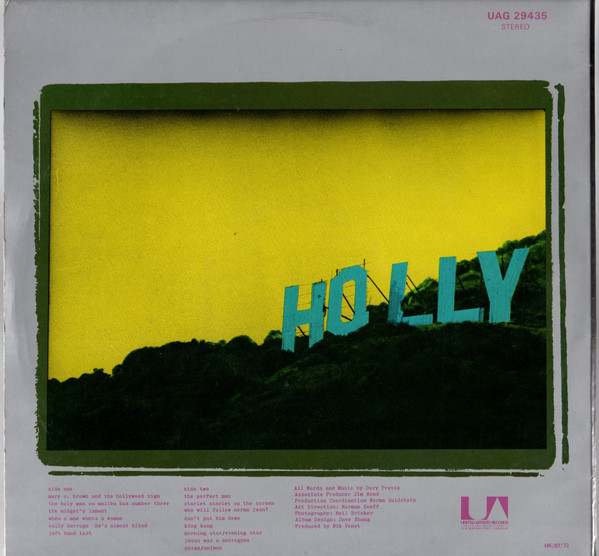 Dory Previn - Mary C. Brown And The Hollywood Sign | United Artists Records (UAG 29435) - 2