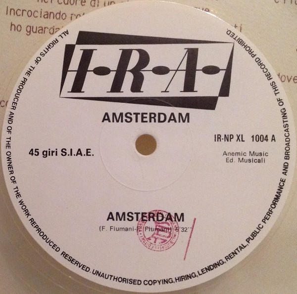 Diaframma / Litfiba - Amsterdam | IRA (IR - NP XL 1004) - 3