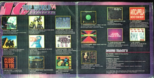 Various - 16 Top World Charts '94 | Vidisco (11.80.2036) - 4