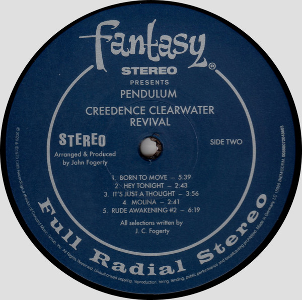 Creedence Clearwater Revival - Pendulum | Craft Recordings (CR00129) - 4