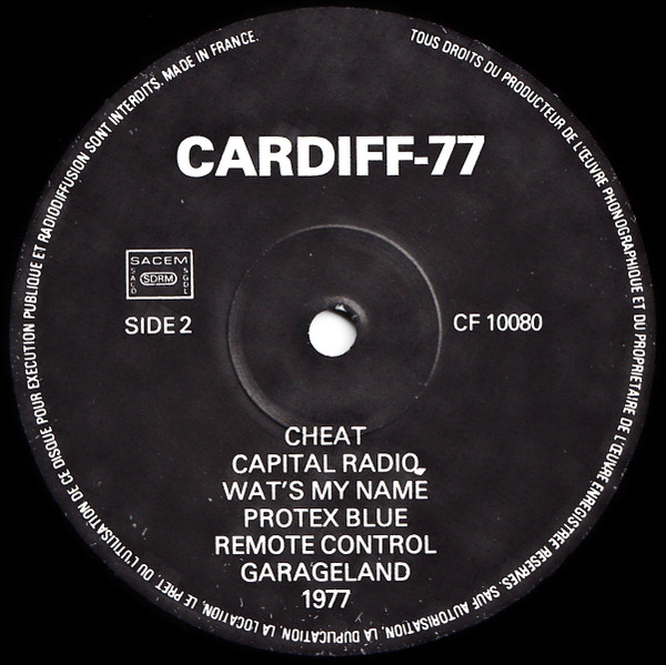 The Clash - Cardiff July 2-77 | Not On Label (The Clash) (CF 10080) - 2 The Clash - Cardiff July 2-77 | Not On Label (The Clash) (CF 10080) - 2