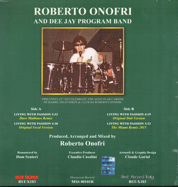 DJ Roberto Onofri And Dee Jay Program Band - Living With Passion | Best Record (BST-X103) - 2