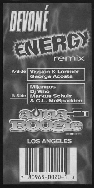 Devoné - Energy (Remix) | Aqua Boogie Records (AB0202) - 3 Devoné - Energy (Remix) | Aqua Boogie Records (AB0202) - 3