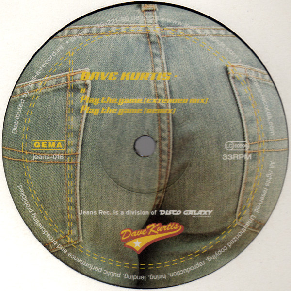 Dave Kurtis - Play The Game | Jeans Recordings (jeans-016) - 2 Dave Kurtis - Play The Game | Jeans Recordings (jeans-016) - 2