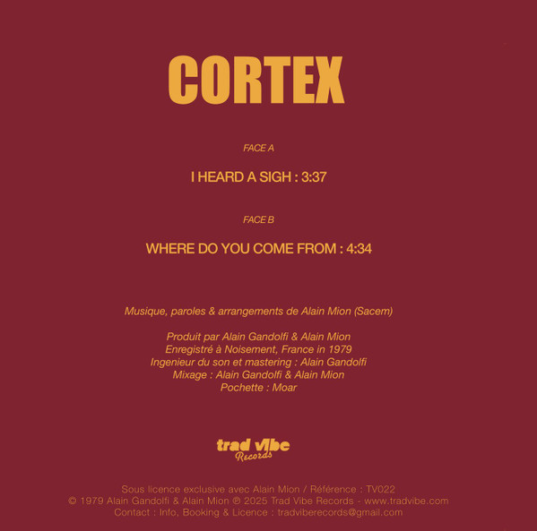 Cortex - I Heard a Sigh | Trad Vibe (TV022) - 2 Cortex - I Heard a Sigh | Trad Vibe (TV022) - 2