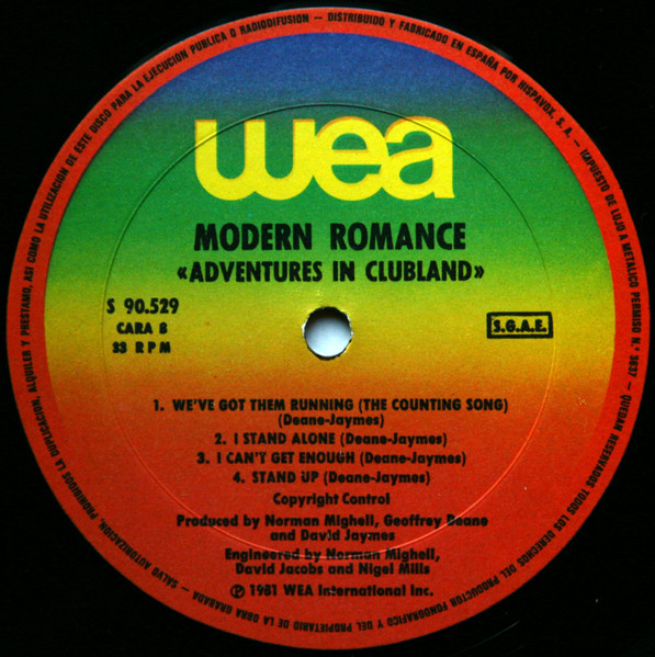 Modern Romance - Adventures In Clubland | WEA (S 90.529) - 4 Modern Romance - Adventures In Clubland | WEA (S 90.529) - 4
