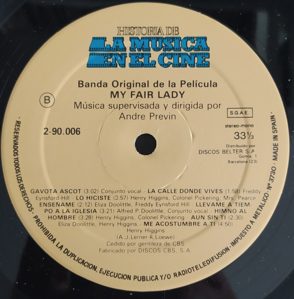 Audrey Hepburn , Rex Harrison - My Fair Lady = Mi Bella Dama | CBS (2-90.006) - 4