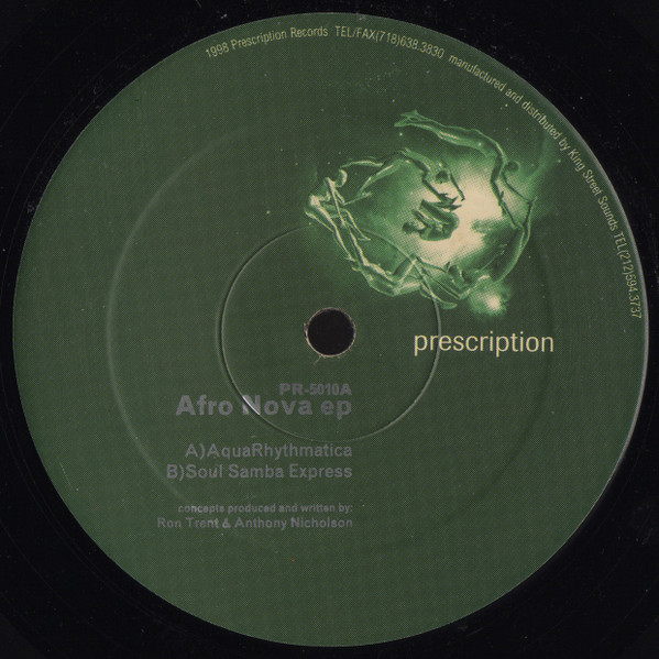 Ron Trent & Anthony Nicholson - Afro Nova EP | Prescription (PR-5010)