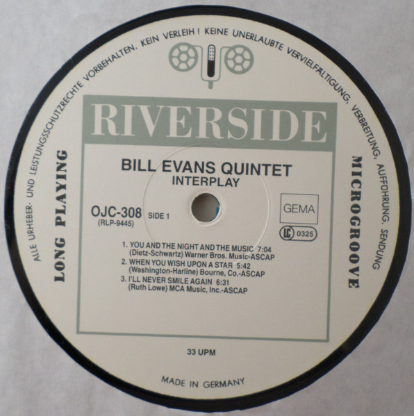 Bill Evans - Interplay | Original Jazz Classics (OJC-308) - 3