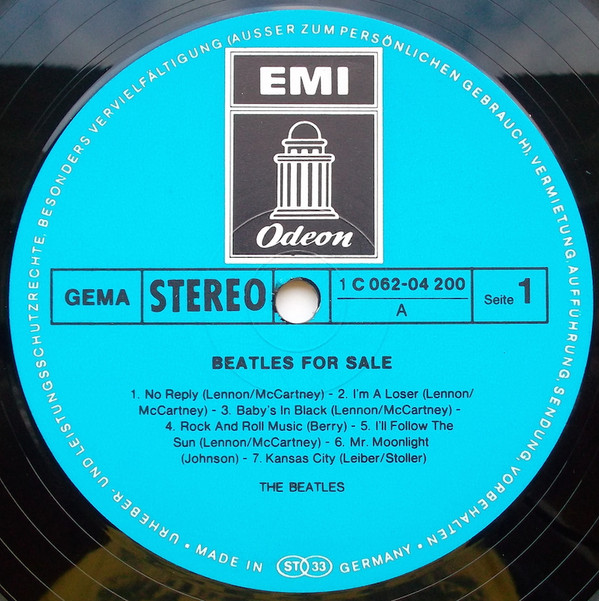 The Beatles - Beatles For Sale | Odeon (1C 062-04 200) - 2 The Beatles - Beatles For Sale | Odeon (1C 062-04 200) - 2