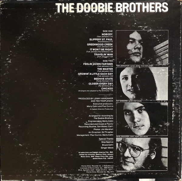 The Doobie Brothers - The Doobie Brothers | Warner Bros. Records (WS 1919) - 2 The Doobie Brothers - The Doobie Brothers | Warner Bros. Records (WS 1919) - 2