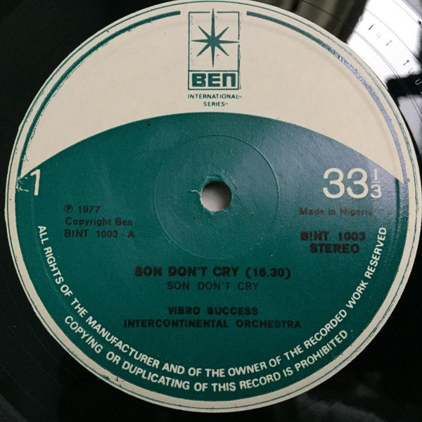 Vibro Success Intercontinental Orchestra - Son Don't Cry | Ben (BINT 1003) - 3