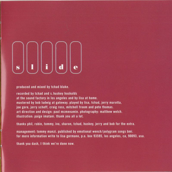 Lisa Germano - Slide | Rough Trade (RTD 120.2167.2) - main