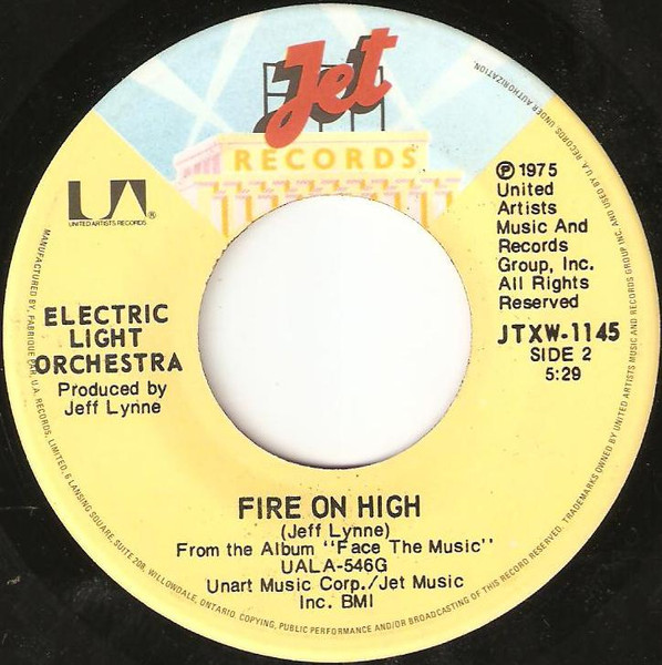Electric Light Orchestra - Sweet Talkin' Woman / Fire On High (7") [Vinyl] | Jet Records (JTXW-1145) - 2