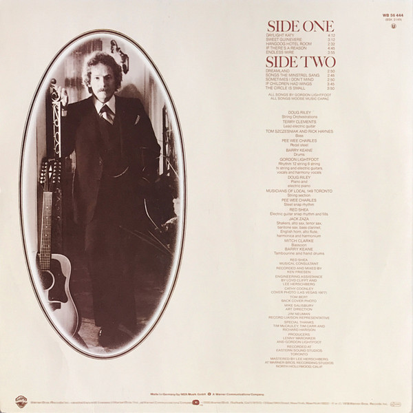 Gordon Lightfoot - Endless Wire | Warner Bros. Records (WB 56 444) - 2 Gordon Lightfoot - Endless Wire | Warner Bros. Records (WB 56 444) - 2