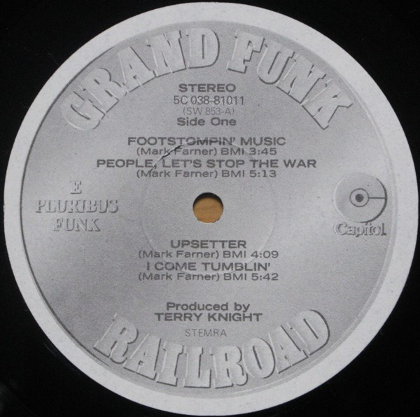 Grand Funk Railroad - E Pluribus Funk | Capitol Records (5C 038-81011) - 3